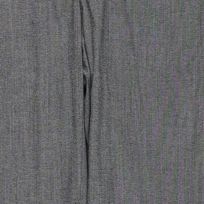 Warehouse Womens Grey Geometric Polyester Trousers Size 12 Regular Zip