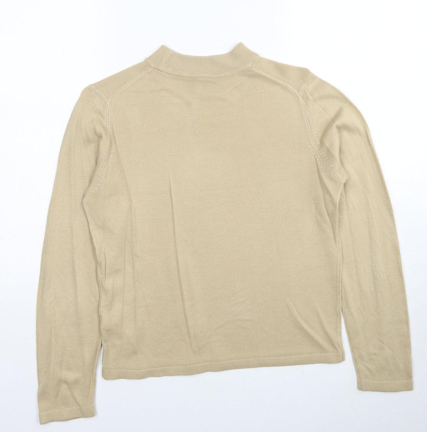 Womens UK Size 12 Marks and Spencer Beige Pullover Jumper