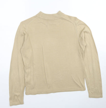 Womens UK Size 12 Marks and Spencer Beige Pullover Jumper
