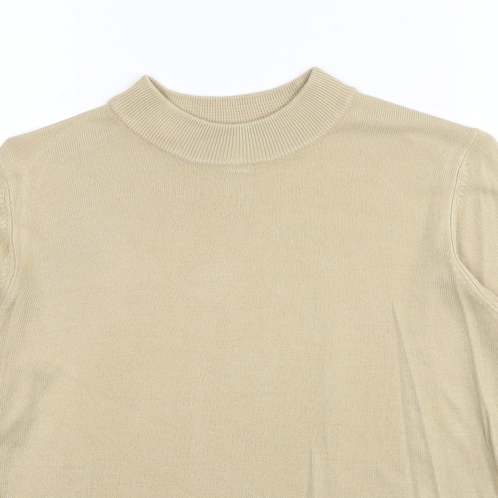 Womens UK Size 12 Marks and Spencer Beige Pullover Jumper