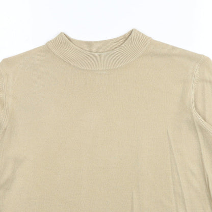 Womens UK Size 12 Marks and Spencer Beige Pullover Jumper