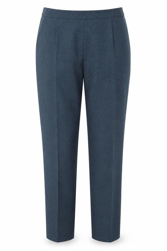 Womens UK Size 12 Classic Regular Fit  Blue Trousers