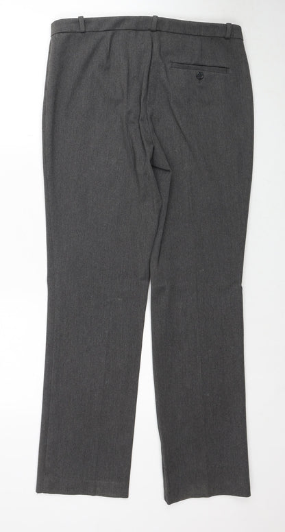 Womens UK Size 12 Marks and Spencer Regular Fit  Grey Trousers