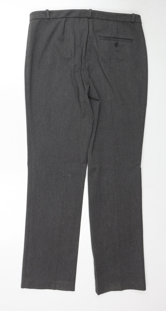 Womens UK Size 12 Marks and Spencer Regular Fit  Grey Trousers