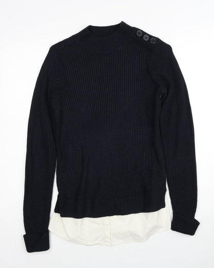 Womens UK Size 8 Dorothy Perkins Black Pullover Jumper