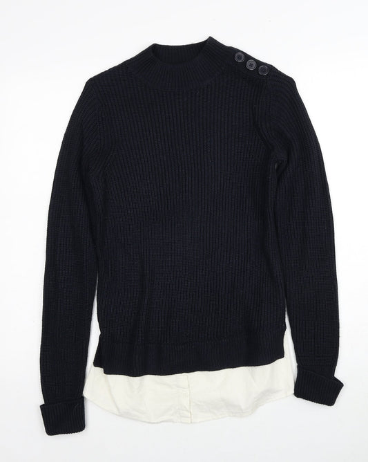 Womens UK Size 8 Dorothy Perkins Black Pullover Jumper