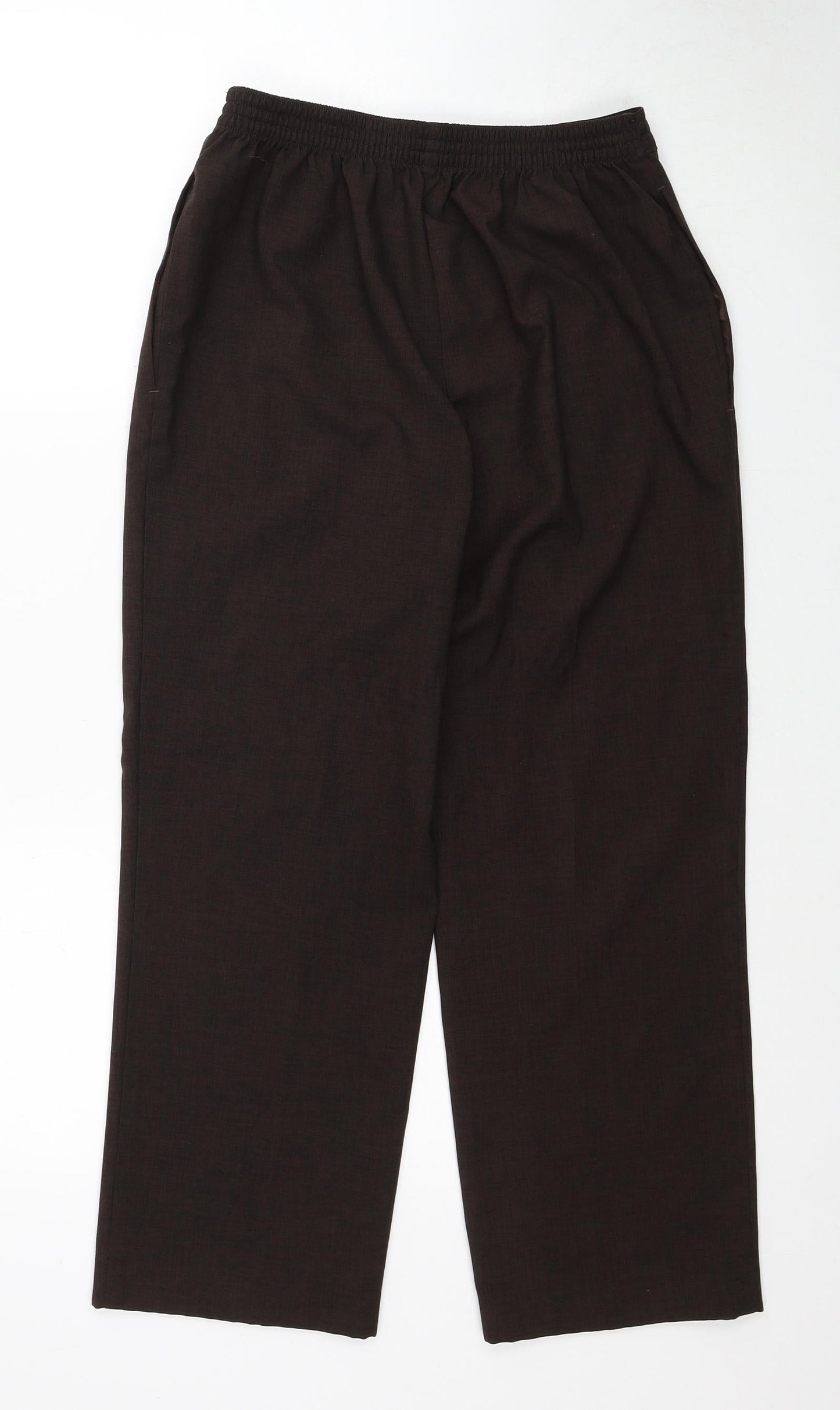 Womens UK Size 10 Marks and Spencer Regular Fit  Brown Trousers