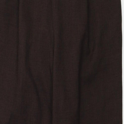 Womens UK Size 10 Marks and Spencer Regular Fit  Brown Trousers