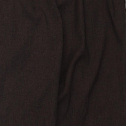 Womens UK Size 10 Marks and Spencer Regular Fit  Brown Trousers