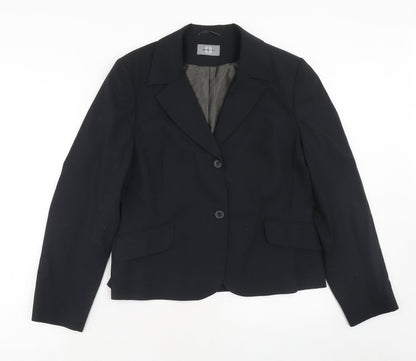 Womens UK Size 16 AMARANTO Regular Black Suit Jacket