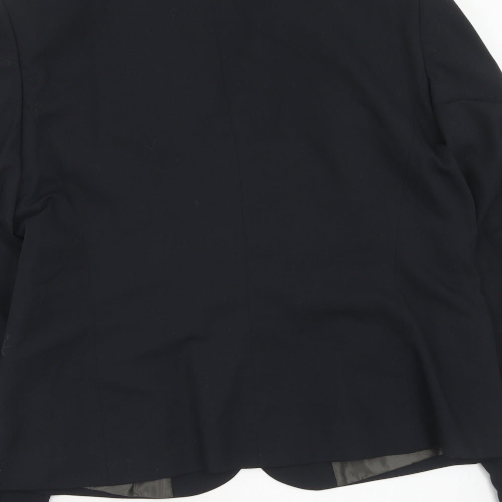 Womens UK Size 16 AMARANTO Regular Black Suit Jacket
