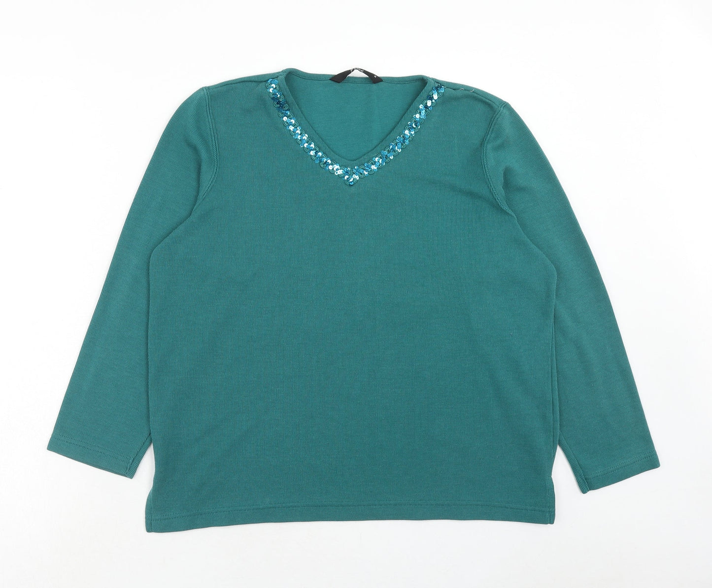 Womens UK Size M Bonmarché Blue Pullover Jumper