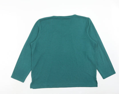Womens UK Size M Bonmarché Blue Pullover Jumper