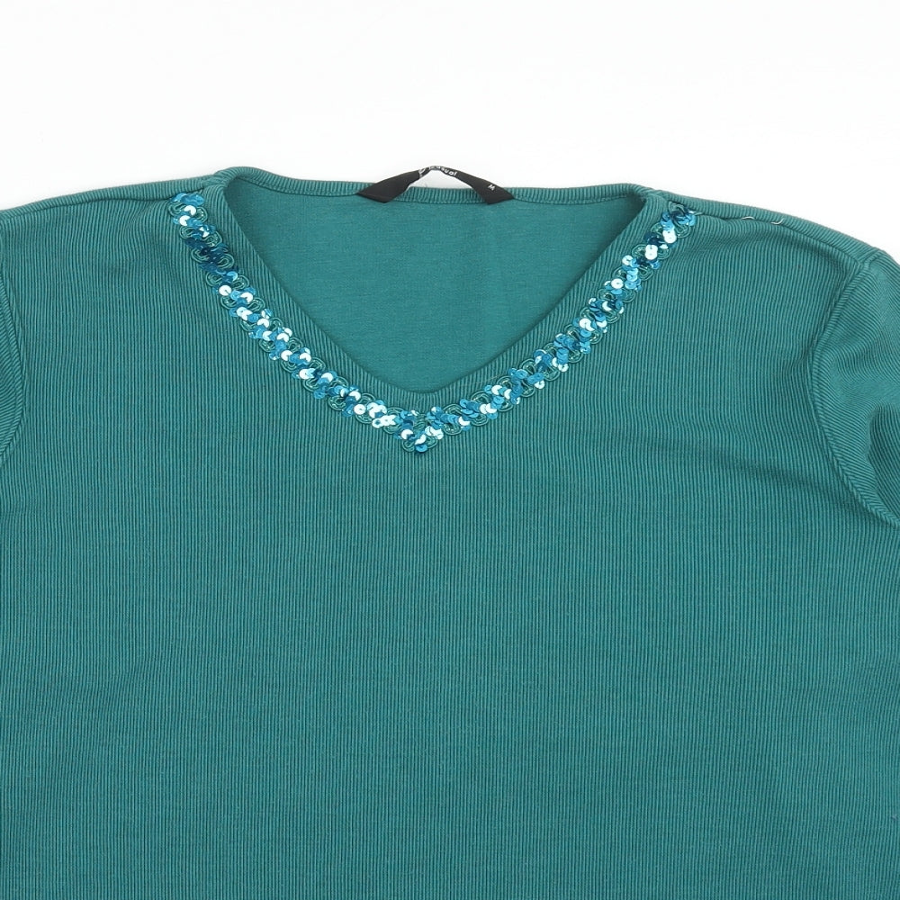 Womens UK Size M Bonmarché Blue Pullover Jumper