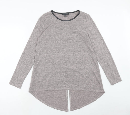 Primark Womens Pink Geometric Polyester Basic Blouse Size M Round Neck - Size 10-12