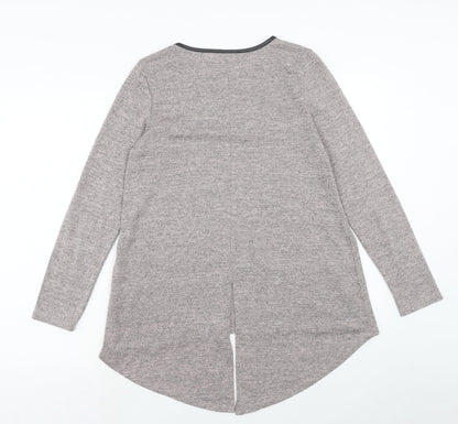 Primark Womens Pink Geometric Polyester Basic Blouse Size M Round Neck - Size 10-12