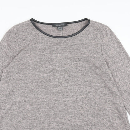 Primark Womens Pink Geometric Polyester Basic Blouse Size M Round Neck - Size 10-12