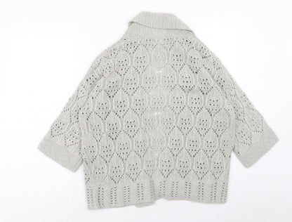 Womens UK Size S Marks and Spencer Beige Cardigan Jumper