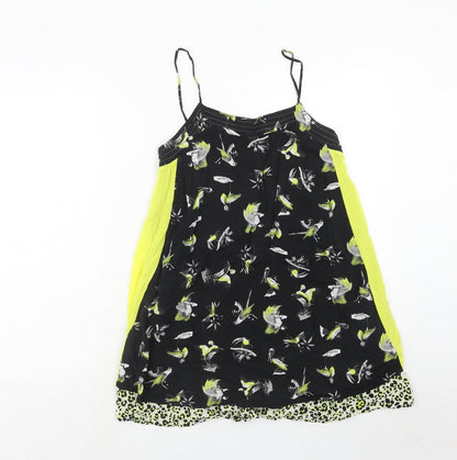 Womens UK Size M Zara Green Basic Tank