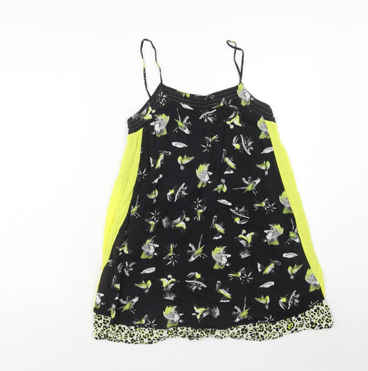 Womens UK Size M Zara Green Basic Tank