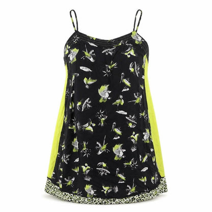 Womens UK Size M Zara Green Basic Tank