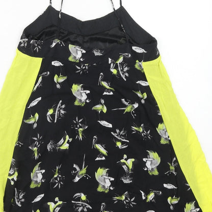 Womens UK Size M Zara Green Basic Tank