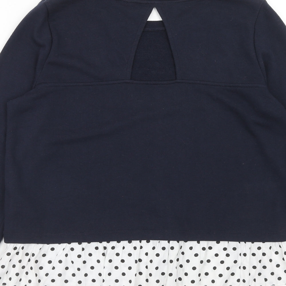 VERO MODA Womens Blue Polyester Pullover Sweatshirt Size S Pullover
