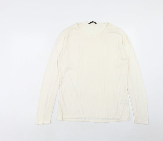 Womens UK Size S Bonmarché Ivory Pullover Jumper
