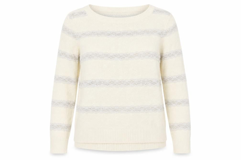 Womens UK Size 6 Topshop Ivory Pullover Jumper