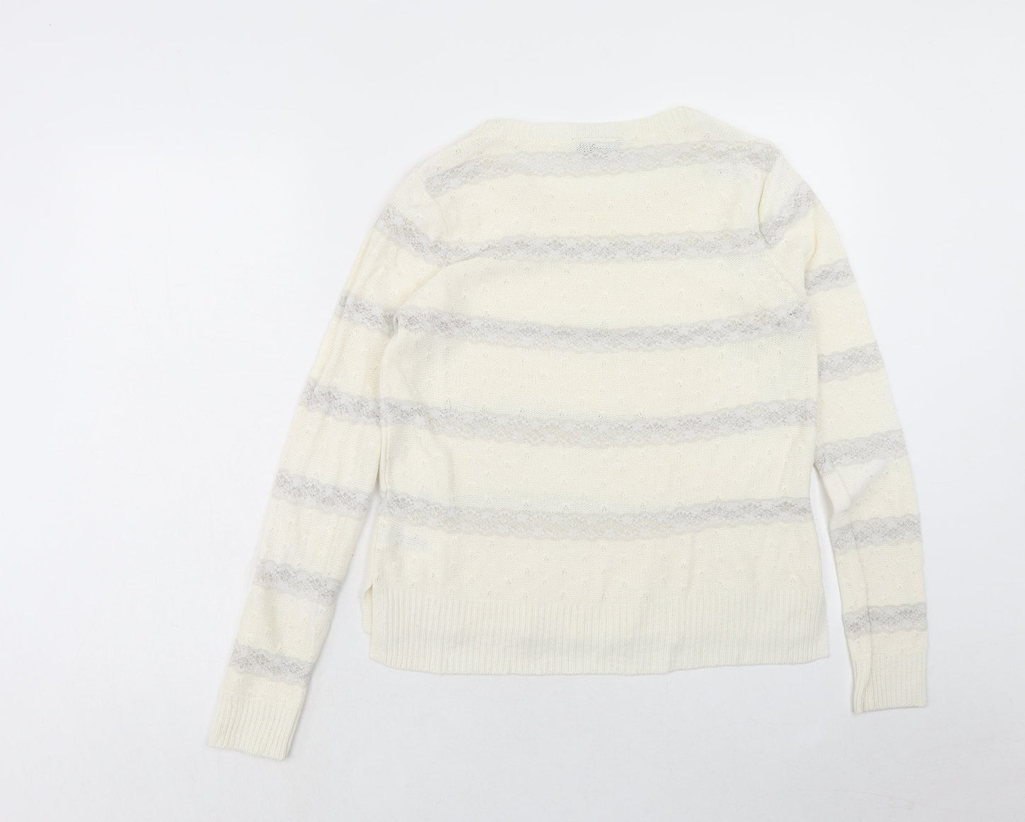 Womens UK Size 6 Topshop Ivory Pullover Jumper