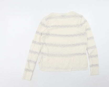 Womens UK Size 6 Topshop Ivory Pullover Jumper