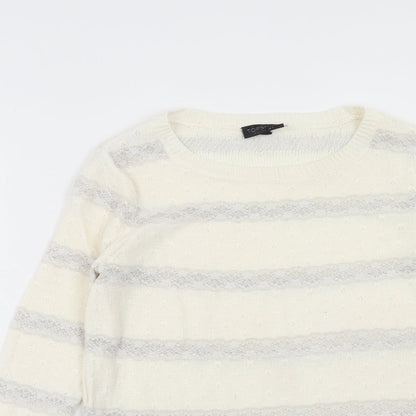 Womens UK Size 6 Topshop Ivory Pullover Jumper