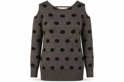 Womens UK Size 10 Papaya Brown Pullover Jumper