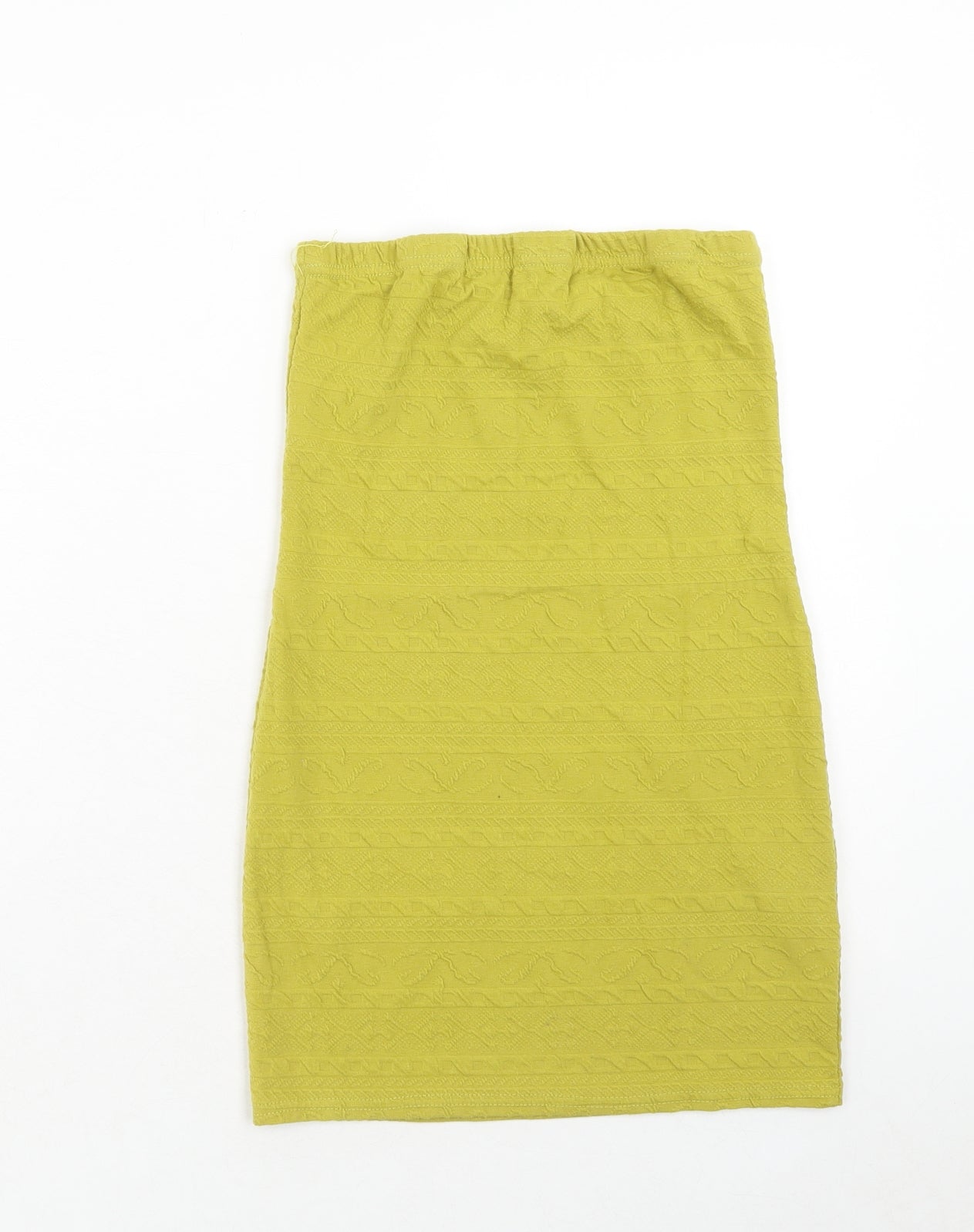 Atmosphere Womens Green Geometric Polyester Bandage Skirt Size 12