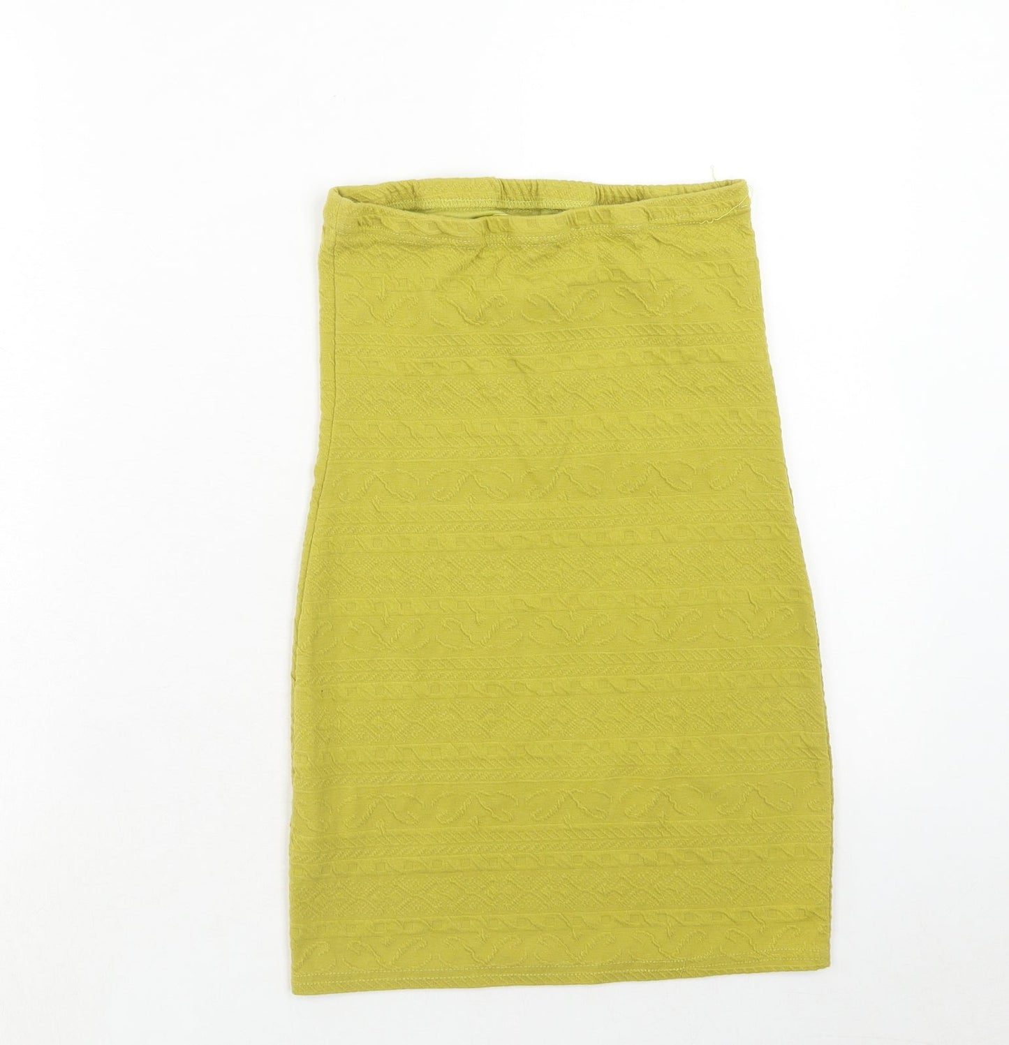 Atmosphere Womens Green Geometric Polyester Bandage Skirt Size 12