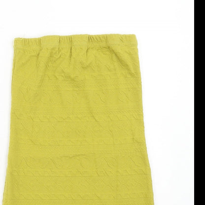 Atmosphere Womens Green Geometric Polyester Bandage Skirt Size 12