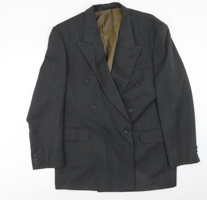 Mens UK Size 40 Preworn Regular Grey Suit Jacket