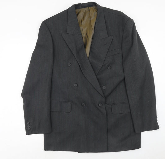 Mens UK Size 40 Preworn Regular Grey Suit Jacket