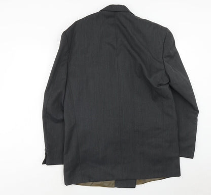 Mens UK Size 40 Preworn Regular Grey Suit Jacket