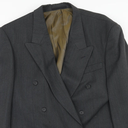 Mens UK Size 40 Preworn Regular Grey Suit Jacket