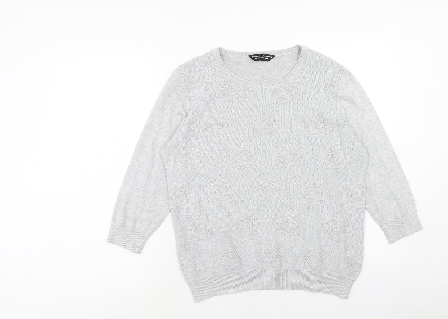 Womens UK Size 16 Dorothy Perkins Grey Pullover Jumper