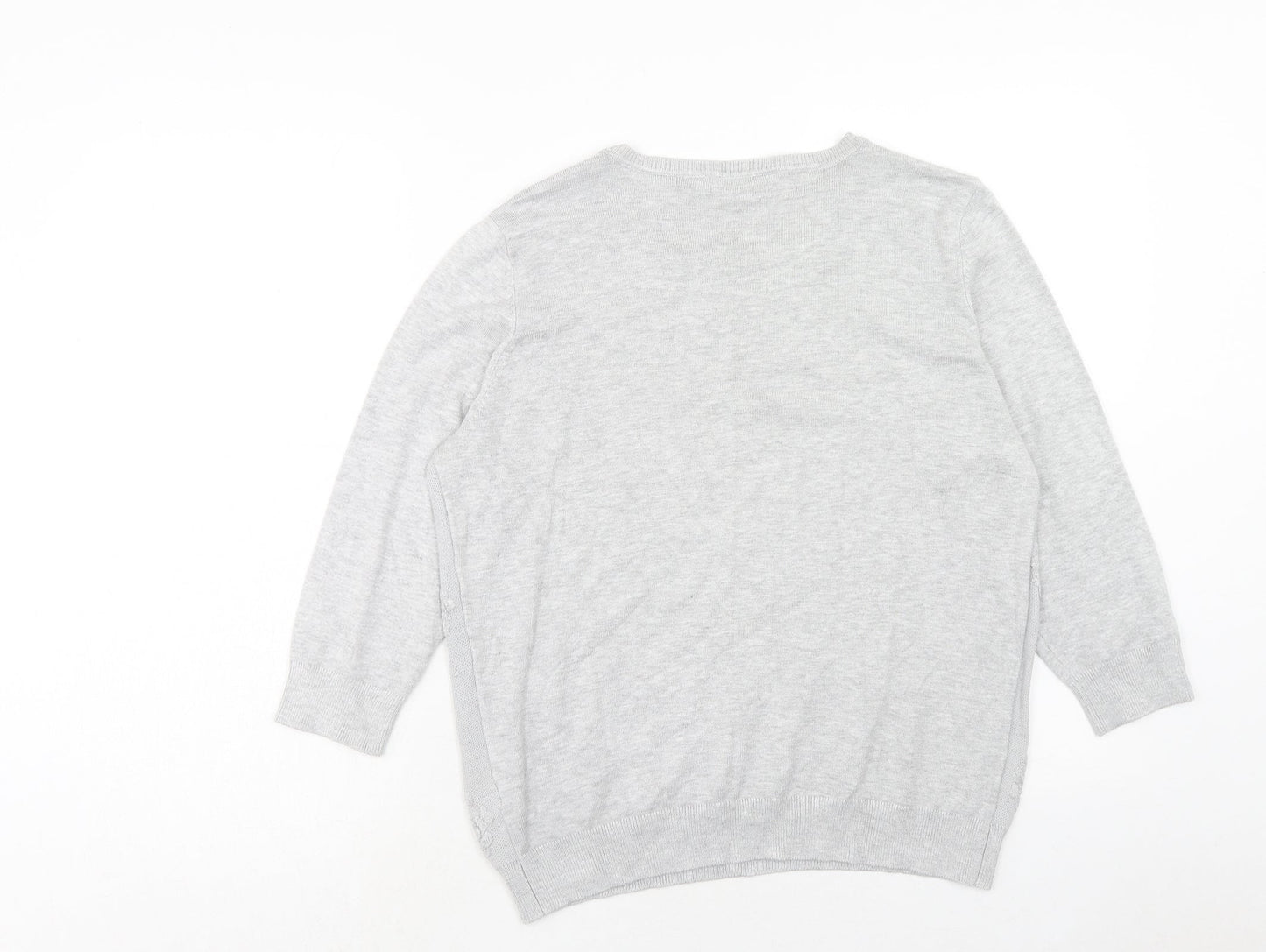 Womens UK Size 16 Dorothy Perkins Grey Pullover Jumper