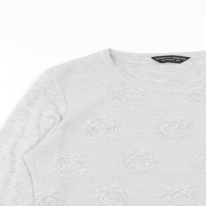 Womens UK Size 16 Dorothy Perkins Grey Pullover Jumper