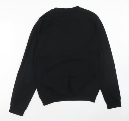 BC collection Mens Black Cotton Pullover Sweatshirt Size S - Dinosaur