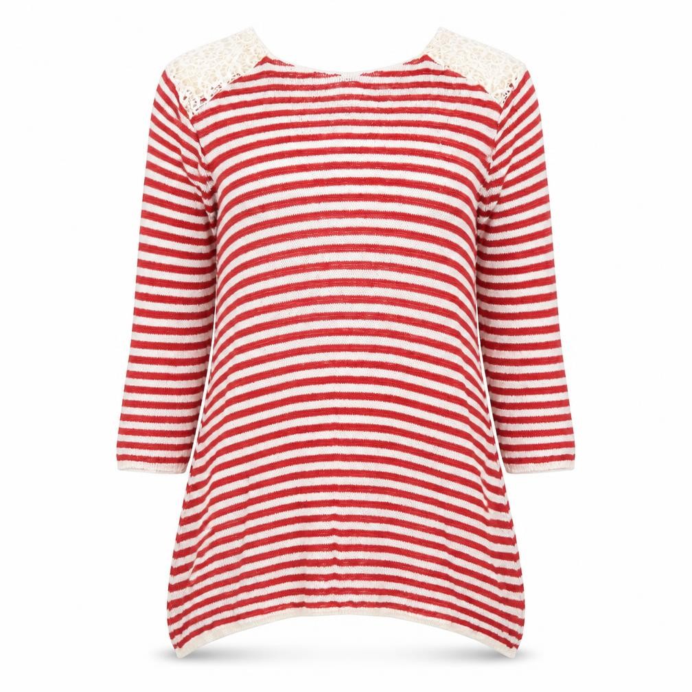 Womens UK Size S Zara Red Pullover Jumper