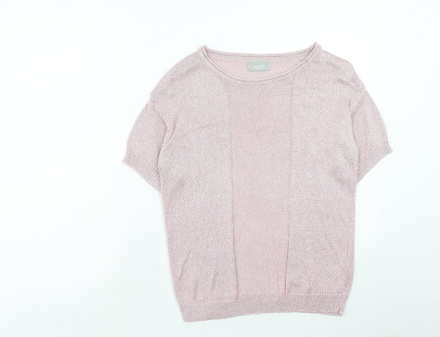 Womens UK Size S Wallis Pink Basic T-Shirt