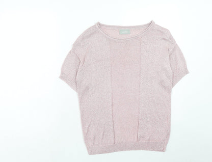 Womens UK Size S Wallis Pink Basic T-Shirt