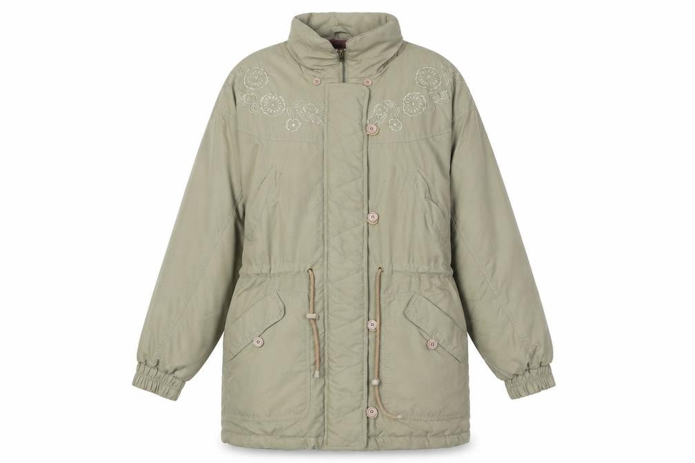 Womens UK Size 10 C&A Beige Parka Coat