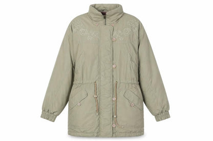 Womens UK Size 10 C&A Beige Parka Coat