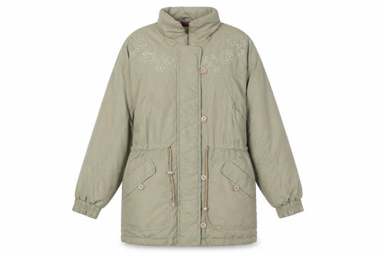 Womens UK Size 10 C&A Beige Parka Coat
